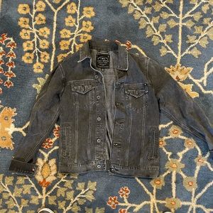 Lucky brand black denim jacket size medium. Excellent 10/10 condition never worn